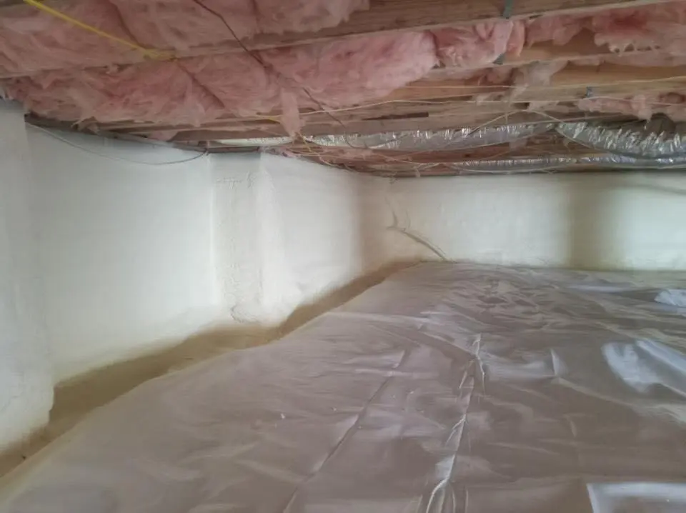 Crawl space encapsulation with closed-cell spray foam for Metal Roof Coating in Rutland